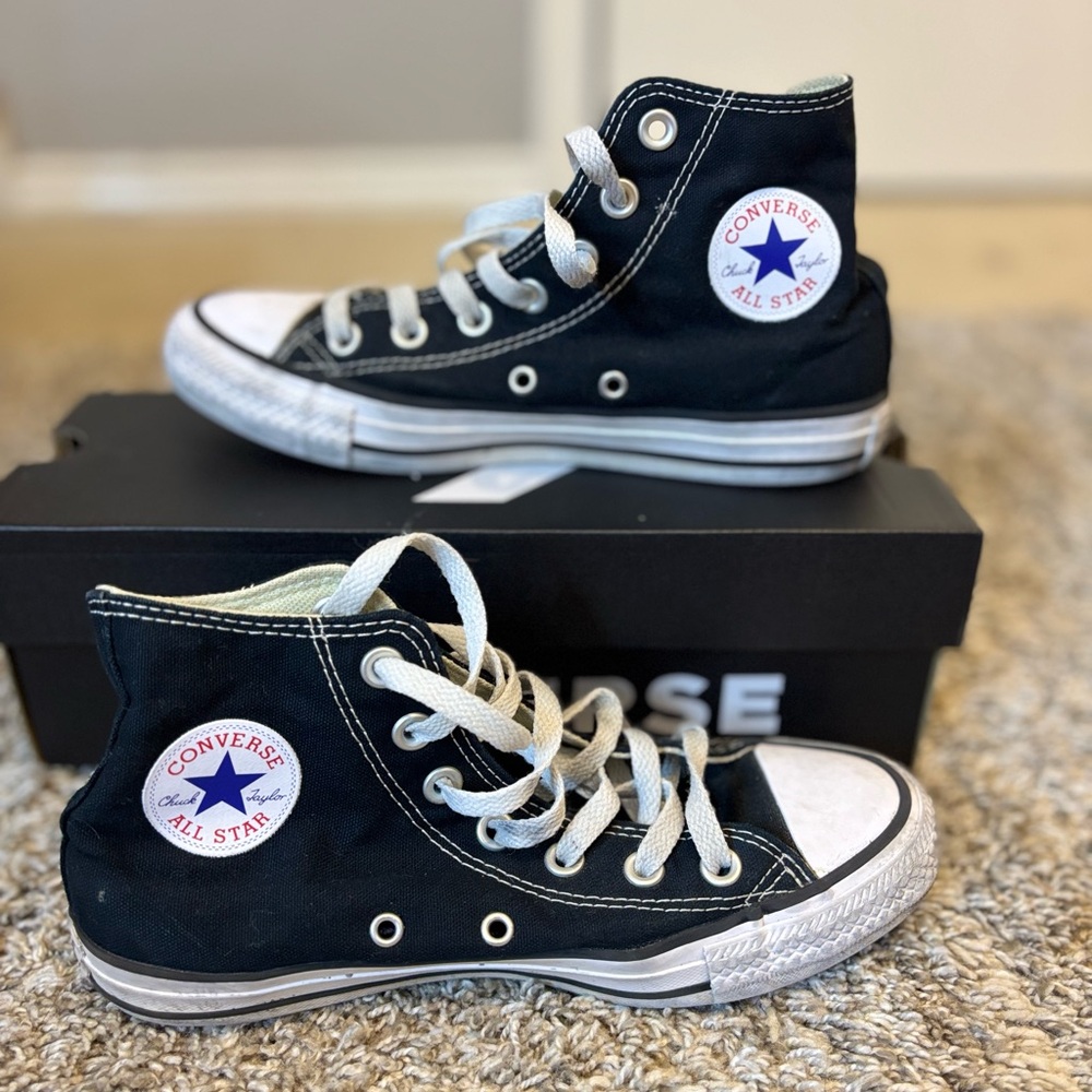 Converse Black and White High-Tops